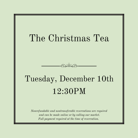 The Christmas Tea - December 10th