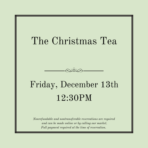 The Christmas Tea - December 13th