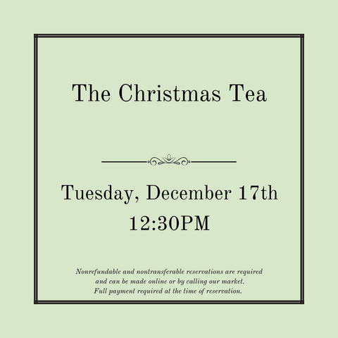 The Christmas Tea - December 17th