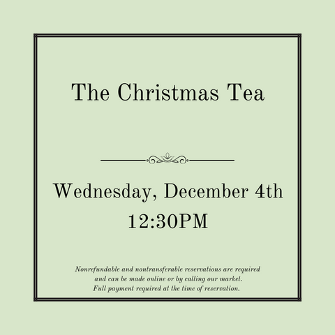 The Christmas Tea - December 4th