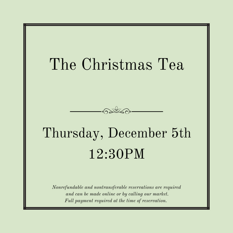 The Christmas Tea - December 5th