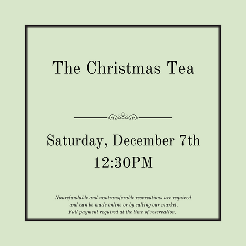 The Christmas Tea - December 7th